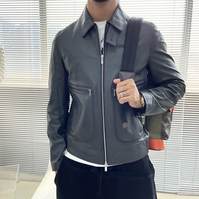 21-22AW ベルルッティ 偽物 パティーヌ レザー ブルゾン beq03792